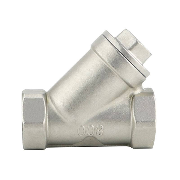 3/8 Inch Threaded 316 Stainless Steel Check Valve, Y-Type Structure, 800 PSI Pressure Resistance
