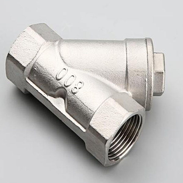3/8 Inch Threaded 316 Stainless Steel Check Valve, Y-Type Structure, 800 PSI Pressure Resistance