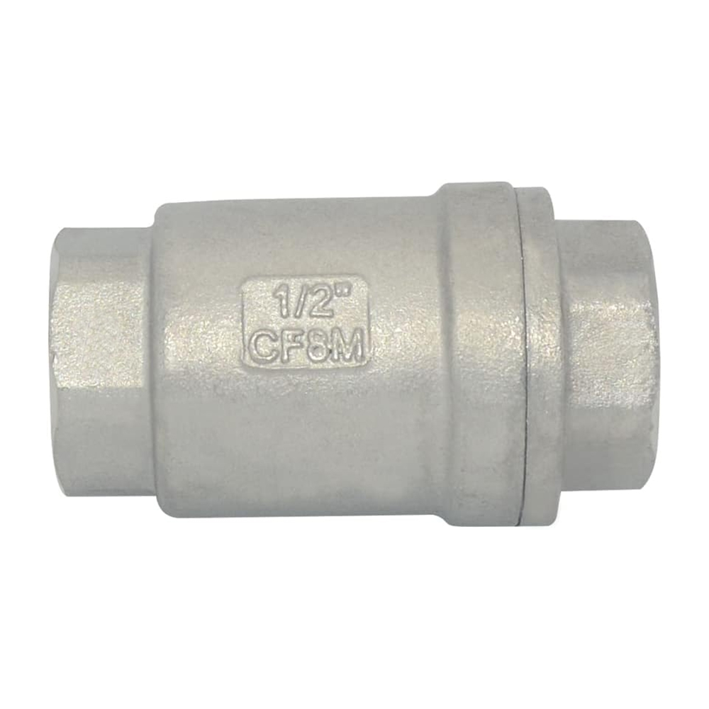 3/8 in. 316 Stainless Steel Thread 200 PSI 2PC Water Media Vertical Check Valve