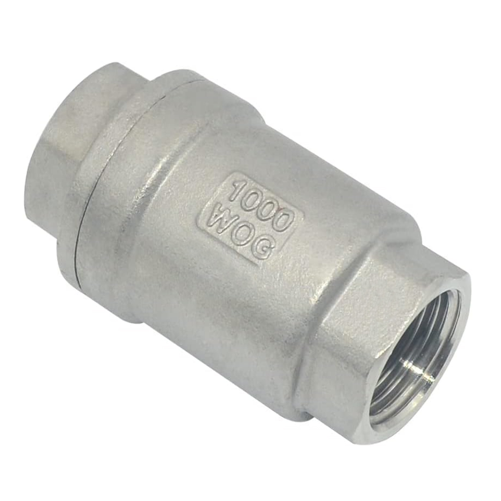 3/8 in. 316 Stainless Steel Thread 200 PSI 2PC Water Media Vertical Check Valve