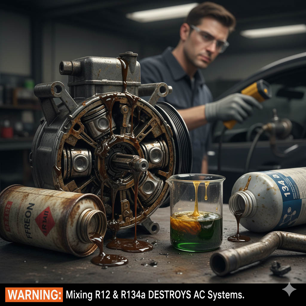 R12 and R134a Refrigerants