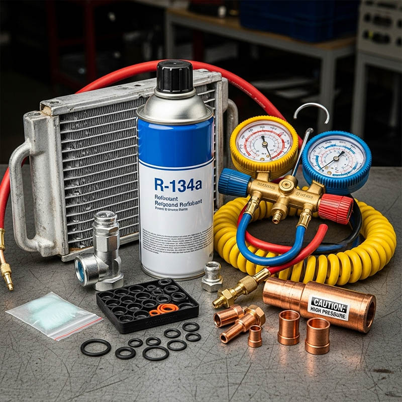 Refrigerant and A/C Components