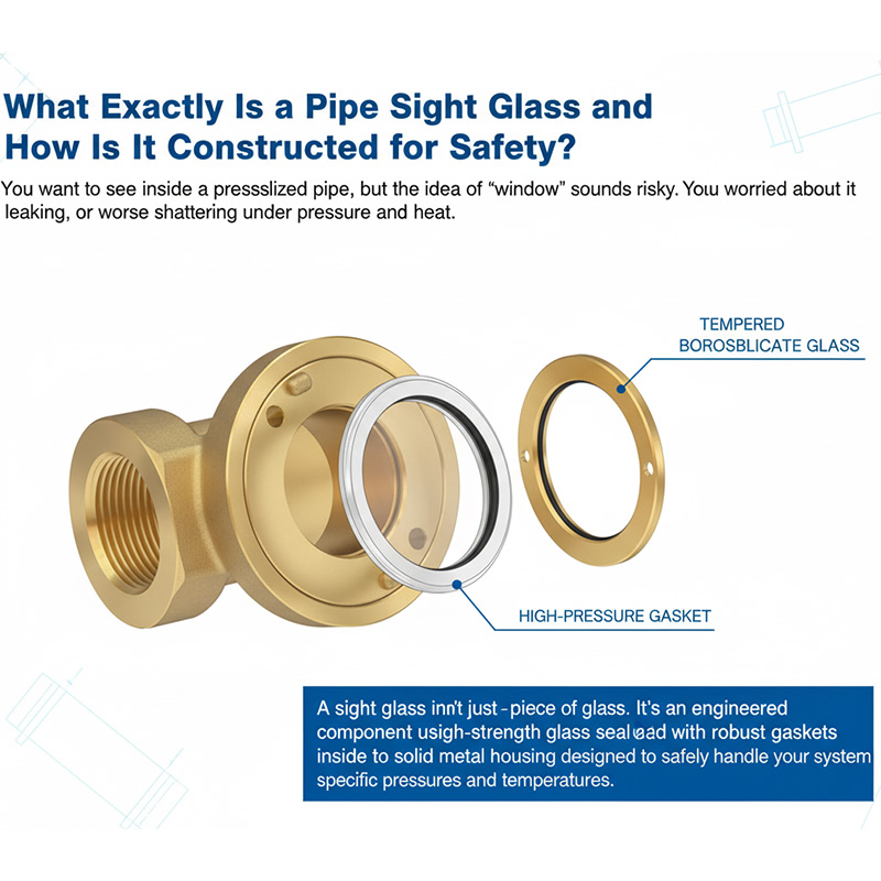 Single Window Pipe Sight Glass .1