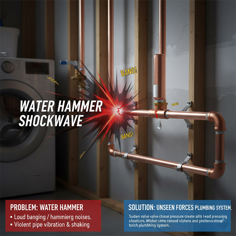 water hammer arrestor 12..