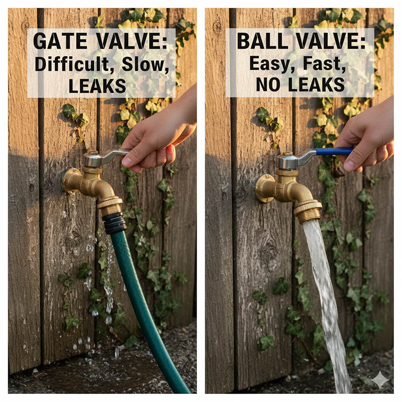 better gate valve or ball valve for garden hose