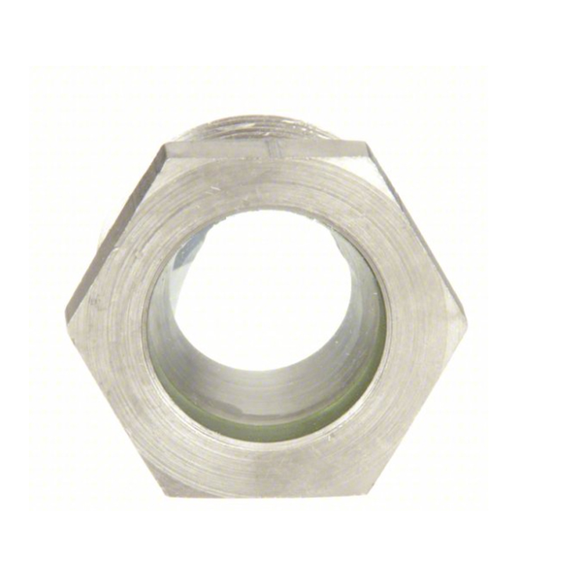 1″-11 1/2 NPT Male Carbon Steel 500 °F High Temperature 1250 PSI Fused Sight Glass for Gear Boxes/Reservoirs