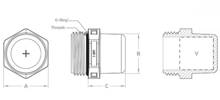 Shatterproof Polycarbonate Oil Sight Glass for 3D Visual Fluid Monitoring