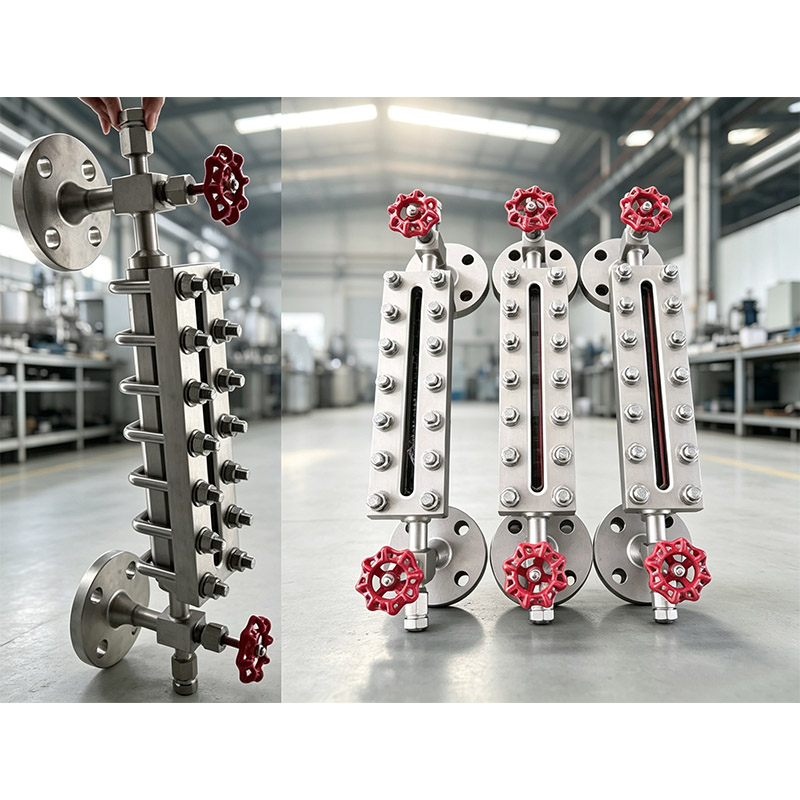 250°C High Temp Tank Level Sight Glass – 316L Stainless Steel, Flanged End, 1.6MPa Pressure Rating for Boilers & Storage Tanks