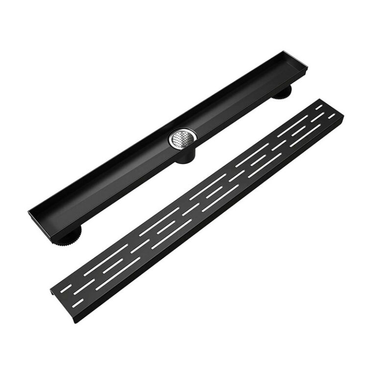 black Linear Shower Drain